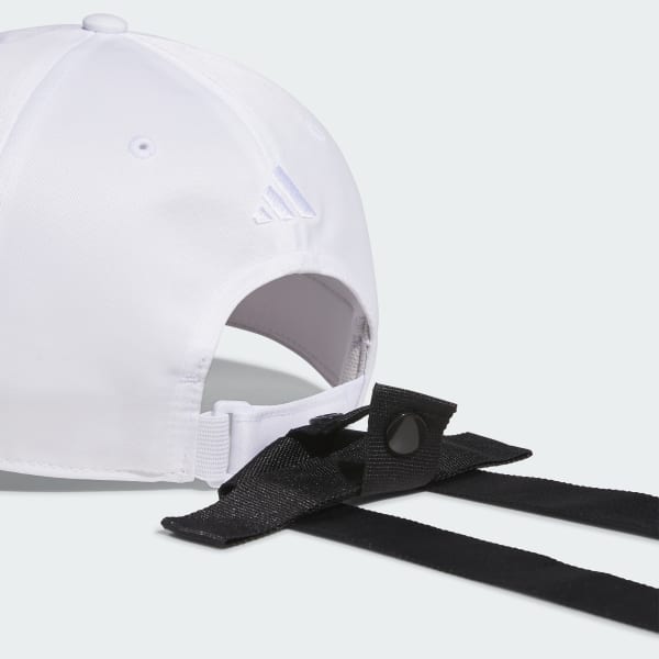 ホワイト 【ゴルフ】スリーストライプス リボンキャップ