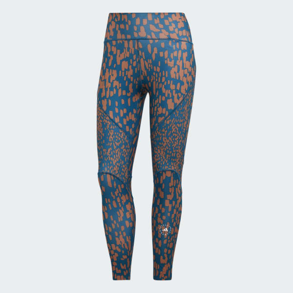 【楽ギフ_包装】 adidas by Stella McCartney TruePurpose Optime トレーニングプリント 7/8丈レギンス - ブルー |  アディダス ジャパン ウォーキング・ランニングウェア