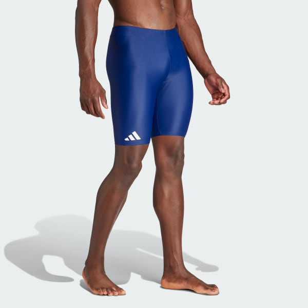 Blue Solid Swim Jammers