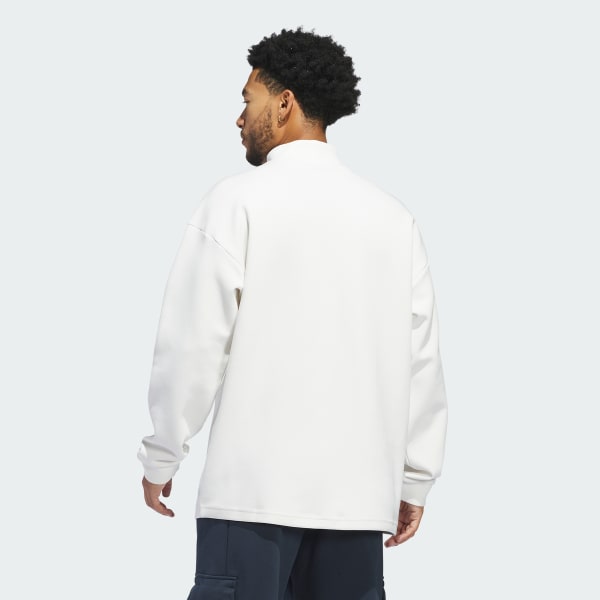 Bianco Maglia da basket Mock Neck (Neutral)