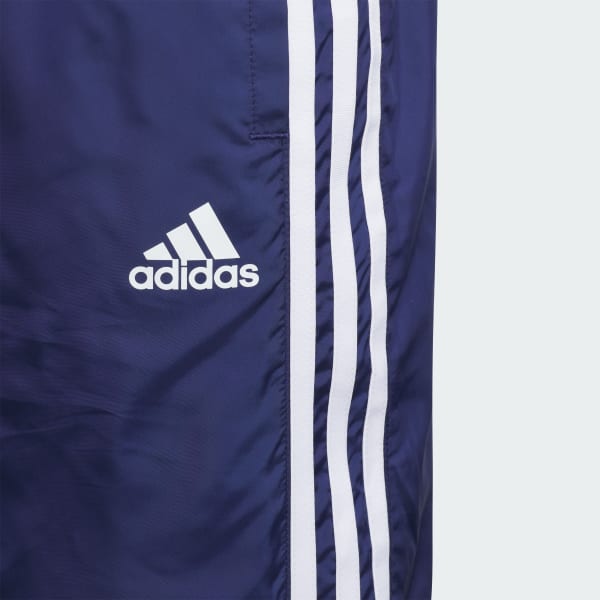 ブルー キッズ マストハブ ルーズフィット WIND. RDY カラーブロック 起毛トリコットウーブン 9/10丈トラックパンツ