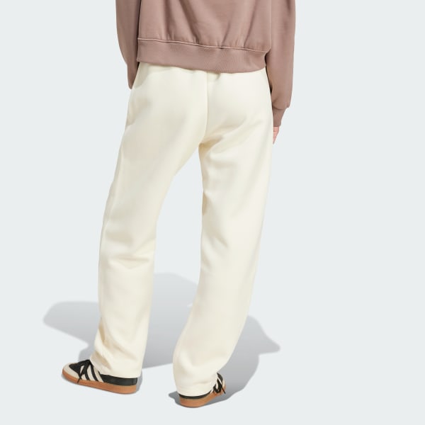 White Oversized 3-Stripes Sweat Tracksuit Bottoms