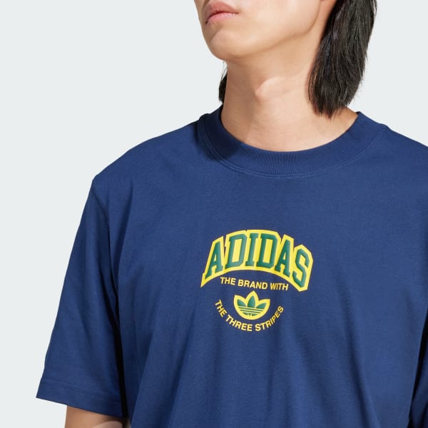 adidas VRCT Short Sleeve Tee - Blue | Free Shipping with