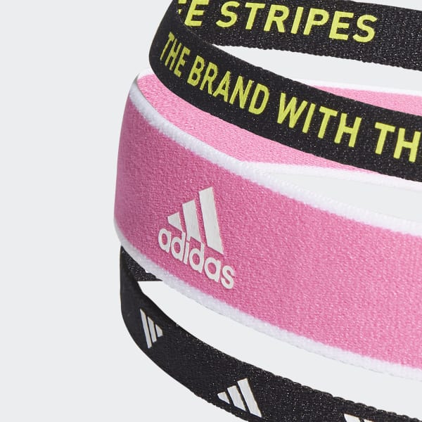 adidas Training Headbands 3 Per Pack - Pink | adidas UK