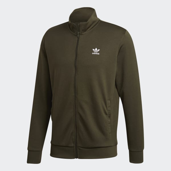 adidas Trefoil Essentials Track Jacket Green adidas New Zealand