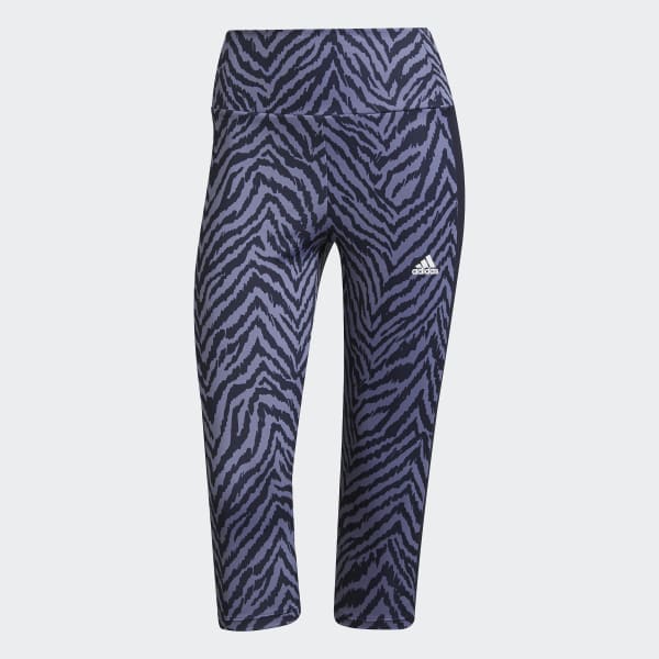 adidas Mallas Capri Designed to Move Sport Cebra Corte Alto Azul adidas Mexico