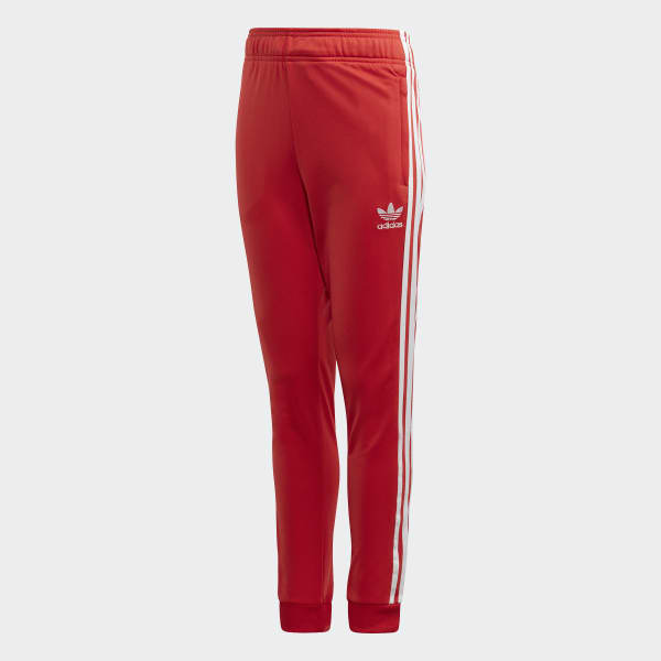 lush red adidas pants
