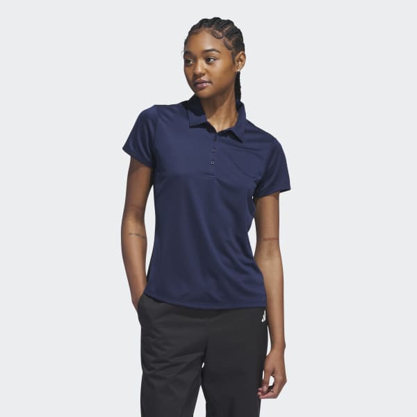 adidas Women's Solid Performance Short Sleeve Polo Shirt