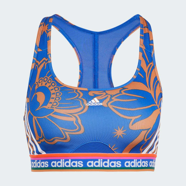 Azul Top Deportivo adidas x FARM Rio Soporte Medio