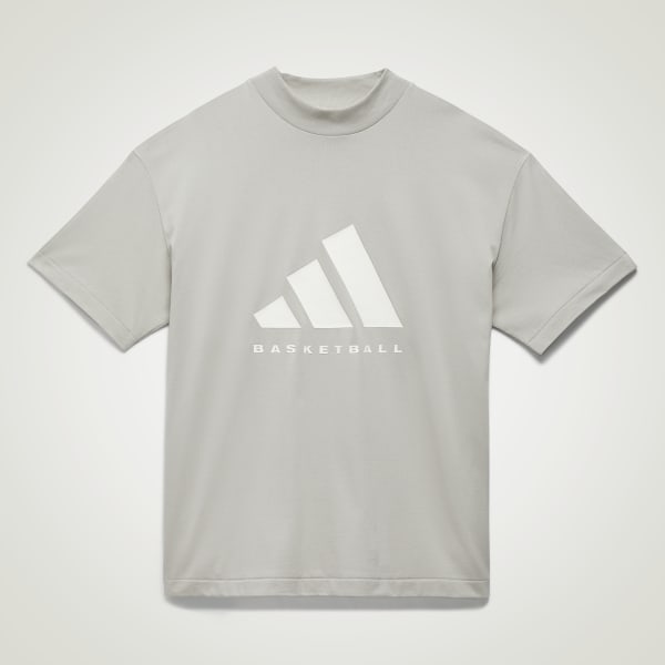 sedá Tričko adidas Basketball 001_Tee