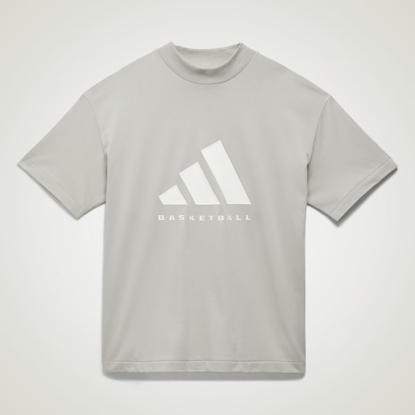 Grijs adidas Basketball 001_T-shirt