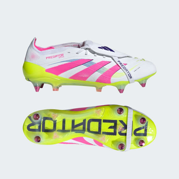 biela Kopačky Predator Elite Fold-Over Tongue Soft Ground