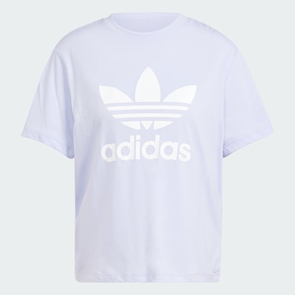 Purple adicolor Trefoil Boxy Tee | adidas Canada