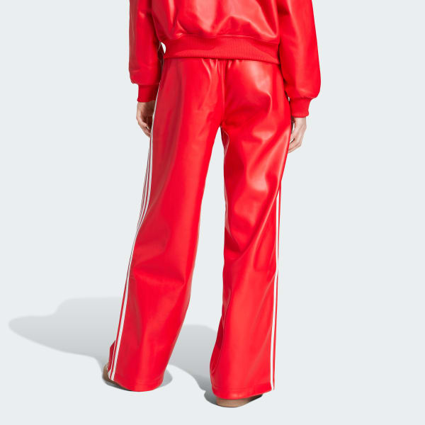 adidas Firebird Pleather Broek Rood adidas Officiele Shop