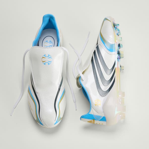 Bianco SCARPE DA CALCIO F50 TUNIT PER TERRENI COMPATTI