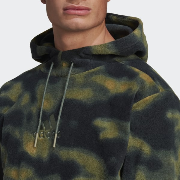 Gron Polar Fleece Nature hættetrøje D5804