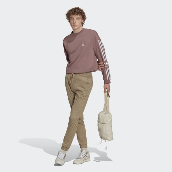 Paars Adicolor Classics Lock-Up Trefoil Sweatshirt KOR21