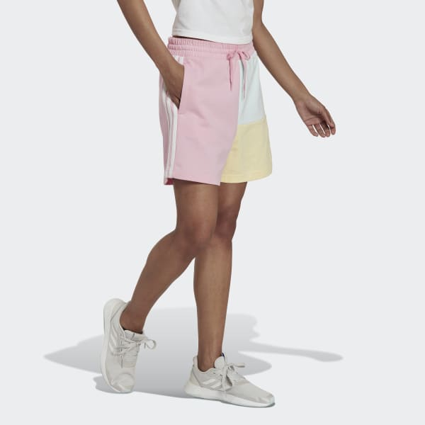 roze Essentials 3-Stripes Colorblock Oversized Short CD282