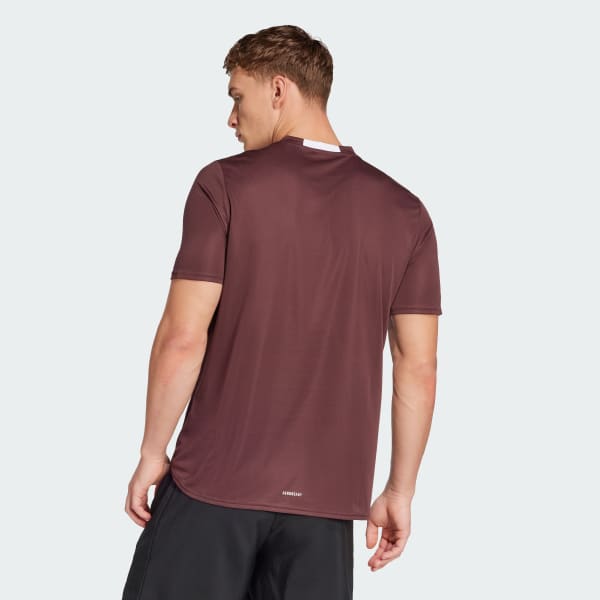 Burgundy AEROREADY Designed for Movement Tee