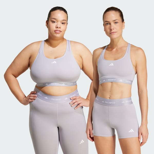 Reggiseno sportivo Techfit Medium Support Grigio adidas adidas Switzerland