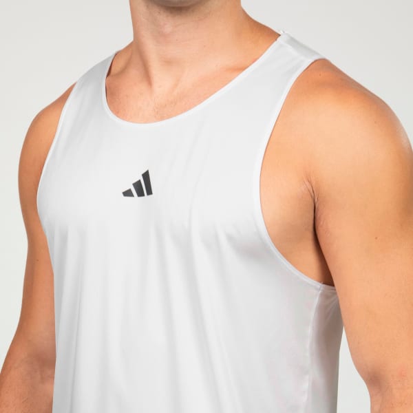 Branco Regata Básica de Treino