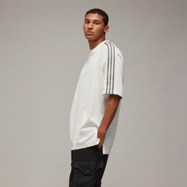 adidas Y-3 3-Stripes Short Sleeve Tee - White | Unisex Lifestyle 