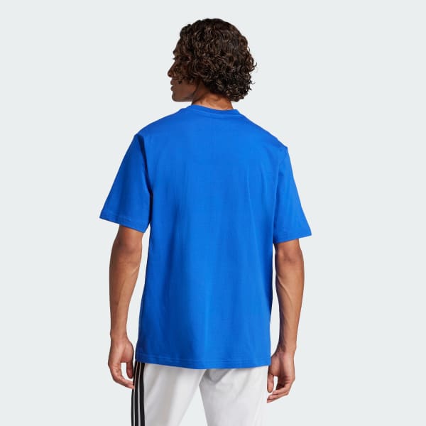 Blue Essentials Linear Single Jersey Tee