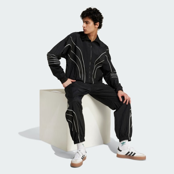 Đen Áo Track Top Q4 Atlanta Stone