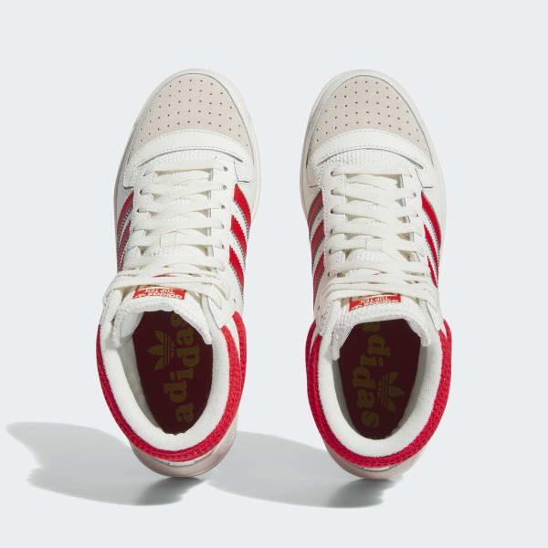 Adidas top ten hi white red sales