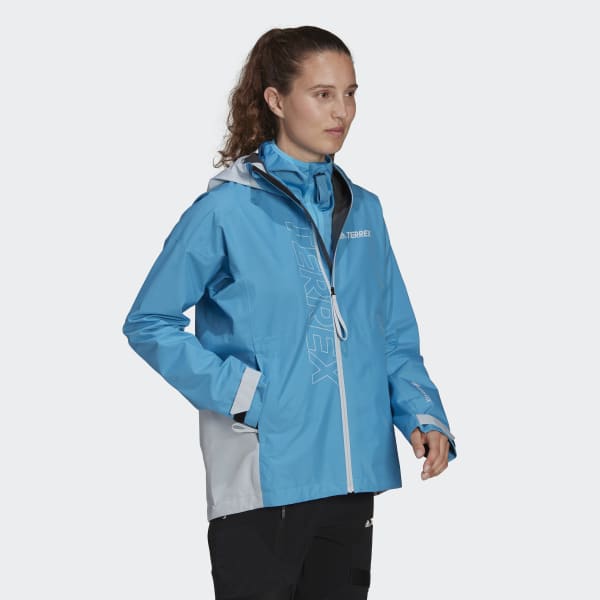 Azul Casaco Impermeável GORE-TEX Paclite TERREX