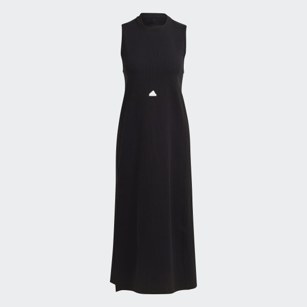 Black Rib Dress WU306
