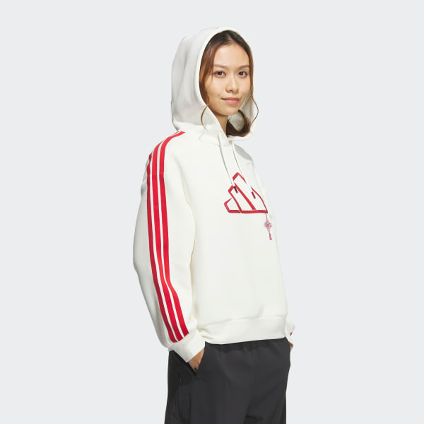 White CNY Hooded Sweatshirt