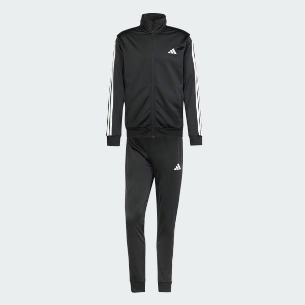 Negro Conjunto Sportswear Basic 3 Franjas Tricot