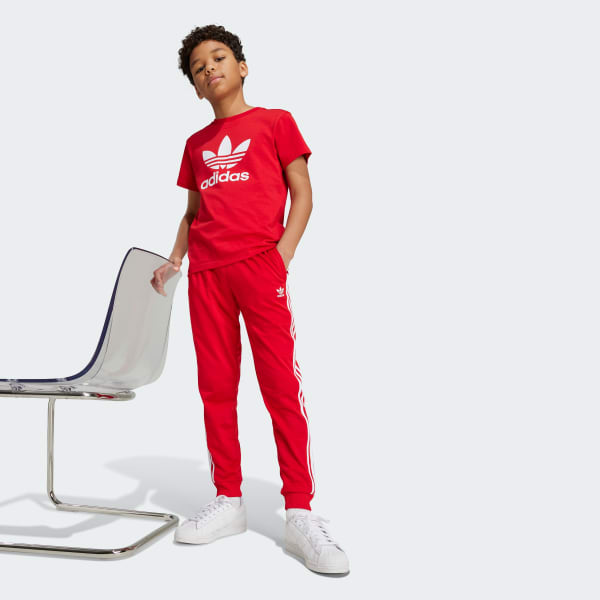 Red Adicolor Trefoil T-Shirt Kids