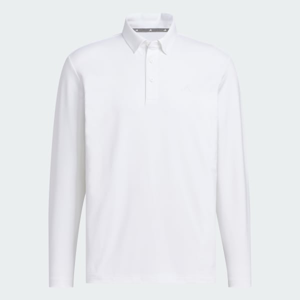 สีขาว เสื้อโปโลแขนยาว