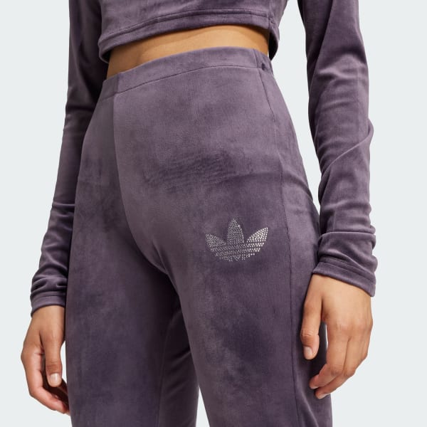 Adidas velvet pants women's hot sale