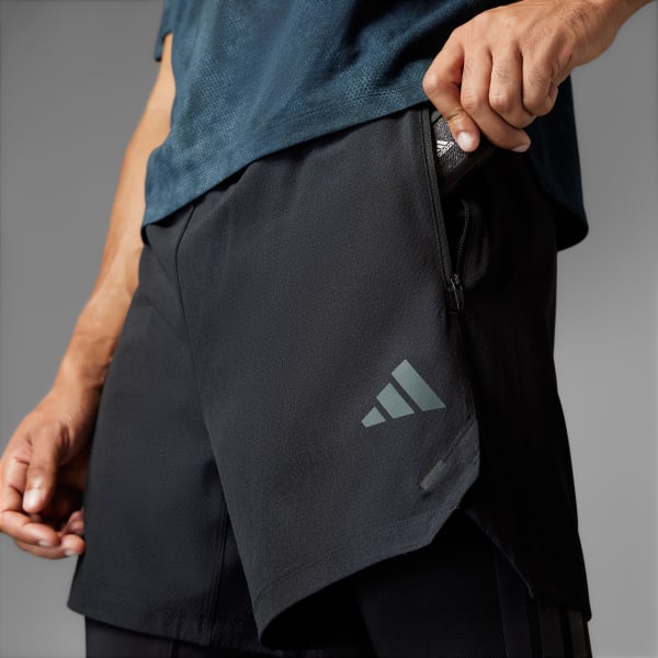 Negro Shorts Power 2 en 1