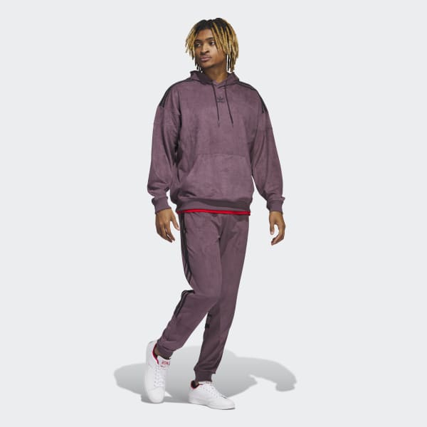 Adidas suede hoodie on sale