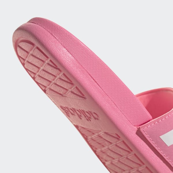 Pink adidas slides top kids