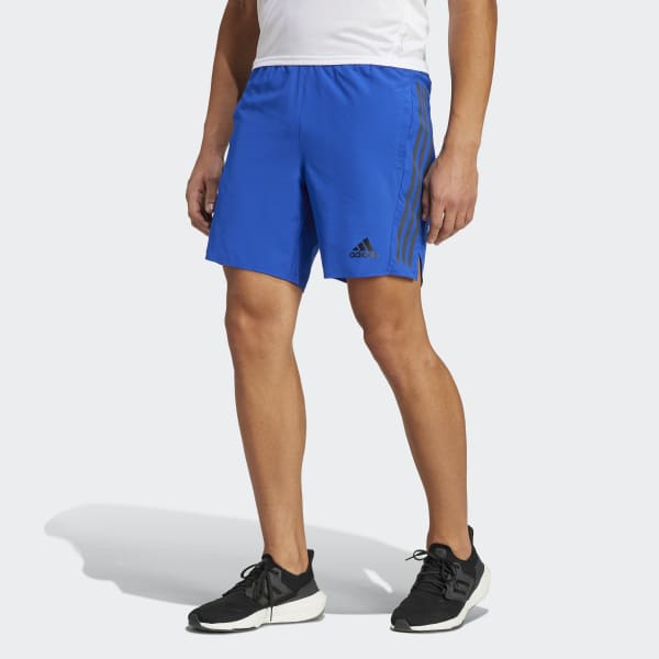 Blue Run Icon Full Reflective 3-Stripes Shorts