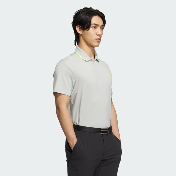 Xam Áo Polo Ngắn Tay Khóa Kéo 1/4 Twistknit