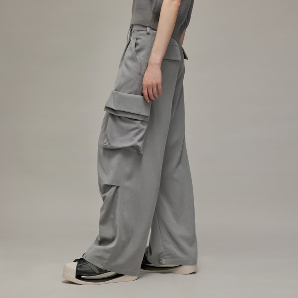gris Pantalon cargo sergé délavé Y-3