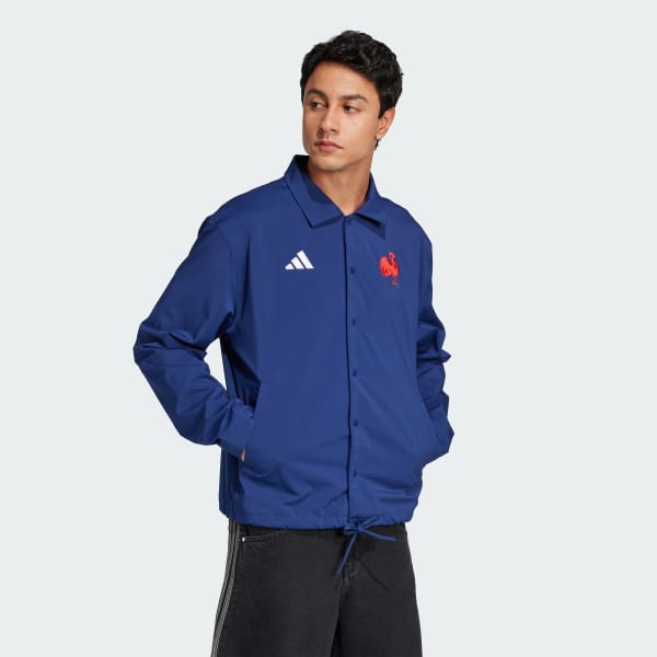 Niebieski France Rugby Heritage Jacket