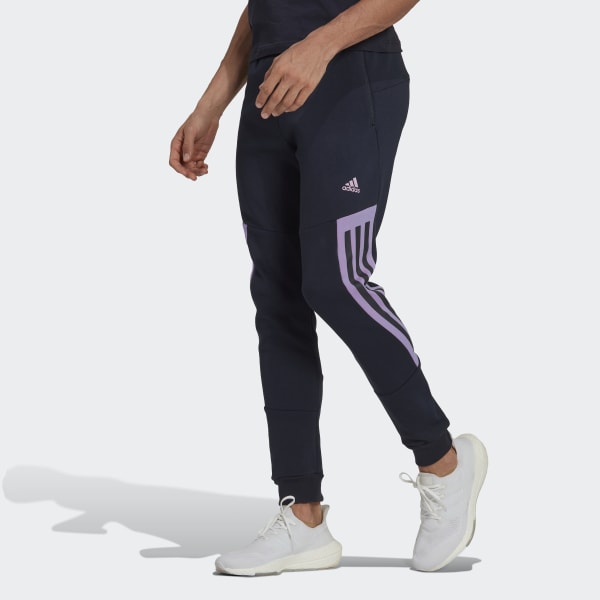 adidas Train Icons 3-Stripes Training Pants - Blue