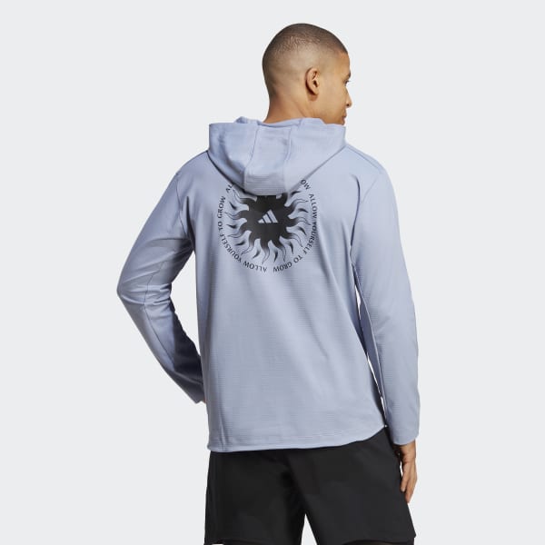 Fioletowy Yoga Graphic Training Hoodie