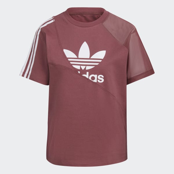 Weinrot adicolor Split Trefoil T-Shirt