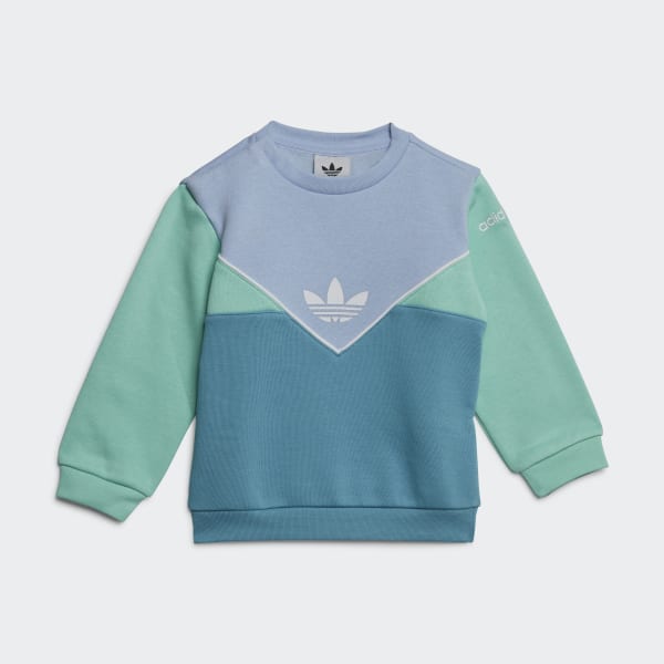 Blue 아디컬러 크루 세트