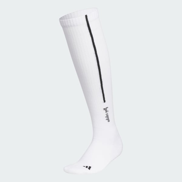 White Vertical Line Knee Socks