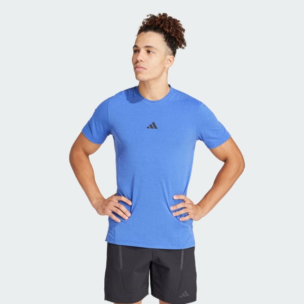 Blu T-shirt Designed for Training Workout