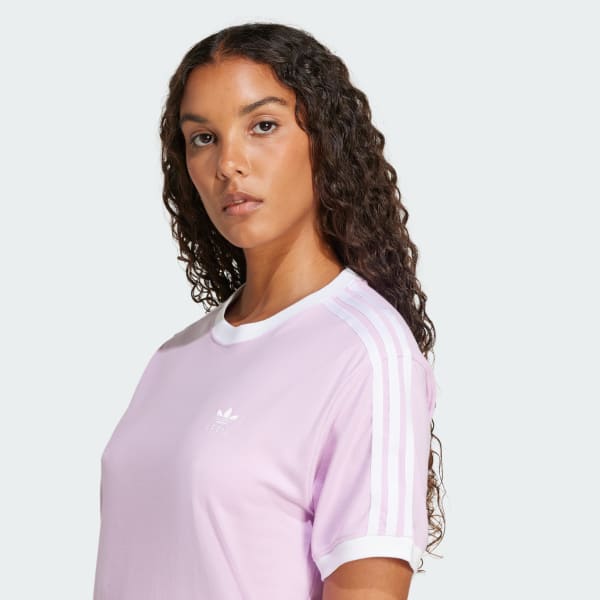 adidas 3-Stripes Tee - Purple | Free Shipping with adiClub